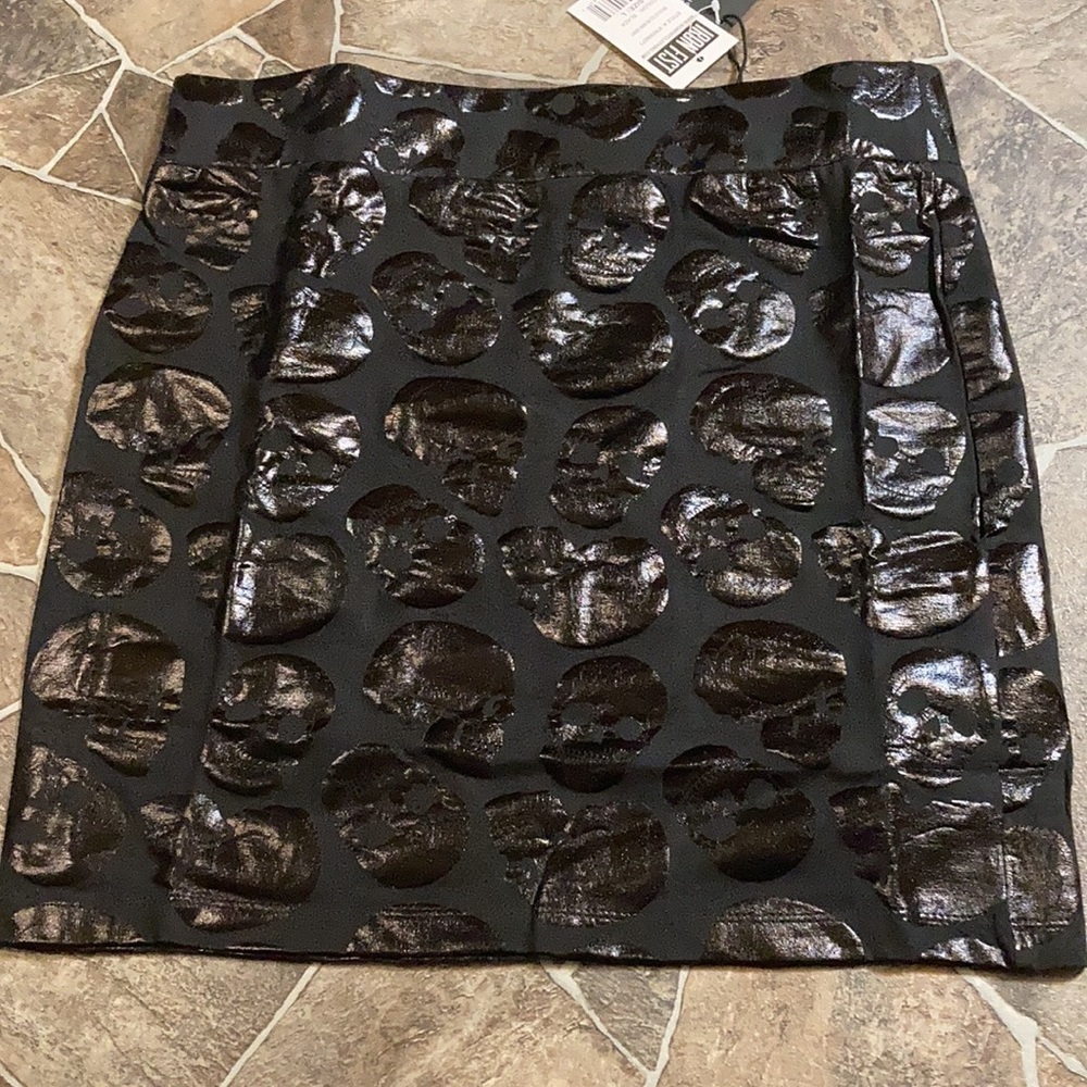 NWT Iron Fist Skullz Club Mini Skirt Sz S in Black - Picture 6 of 10